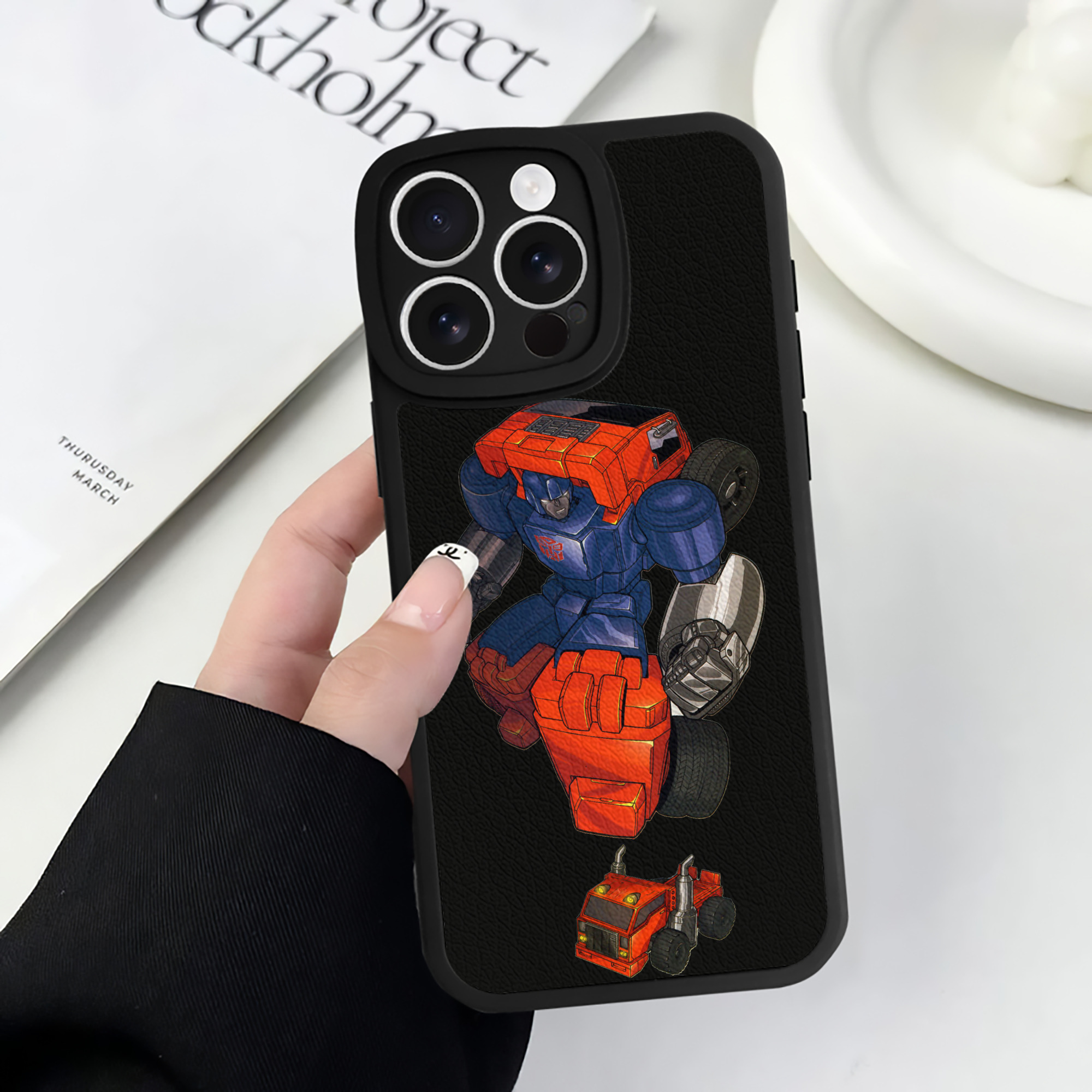 （画像用）  【iPhone 16シリーズ対応】シリコンスマホケース（レザー調） 材質：シリコン